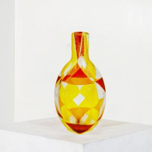 Vaso Barovier e Toso Murano, "Intarsio", Anni '60, Barovier and Toso Murano vase, “Intarsio,” 1960s